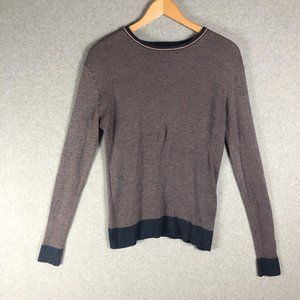 Saks Fifth Avenue Crewneck Sweater Wool Silk Size Medium